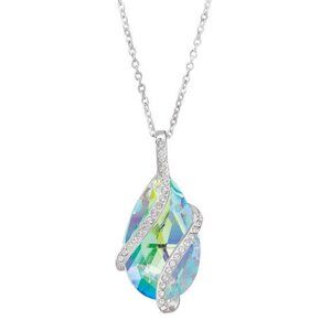 Goddess of the Sea Crystal Pendant Silver-plated